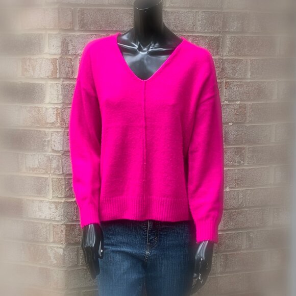 Vince Camuto V-Neck Long Sleeve Pull Over Sweater Sz XS - Picture 1 of 12